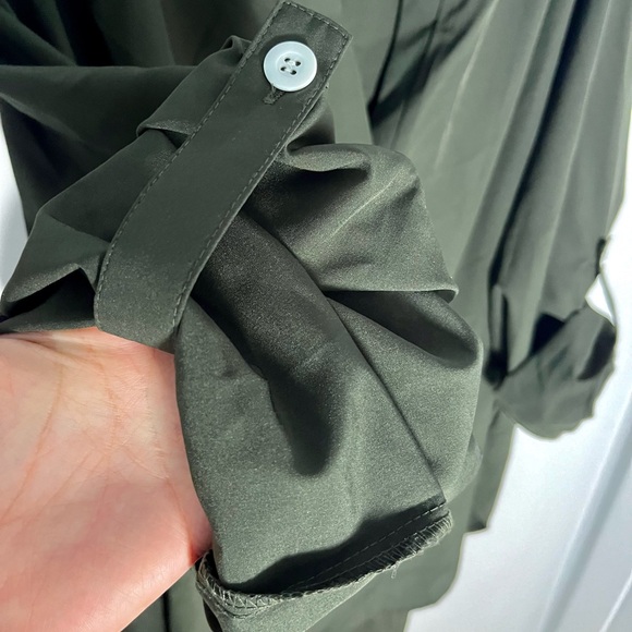 EUC 3X Shein Curve Forest Green Tunic Blouse - Picture 6 of 8